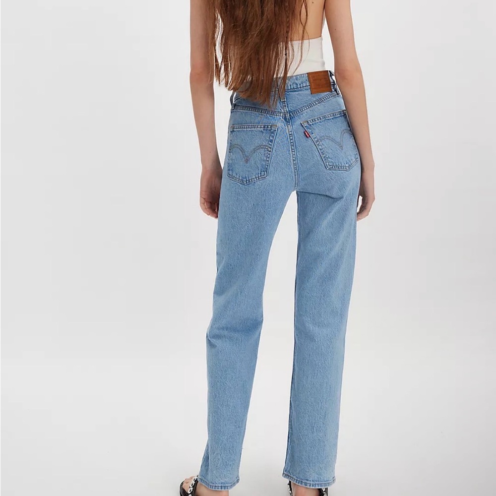 Levi’s High-Rise Straight Leg Ankle Women's Jeans Blue - Picture 3 of 8